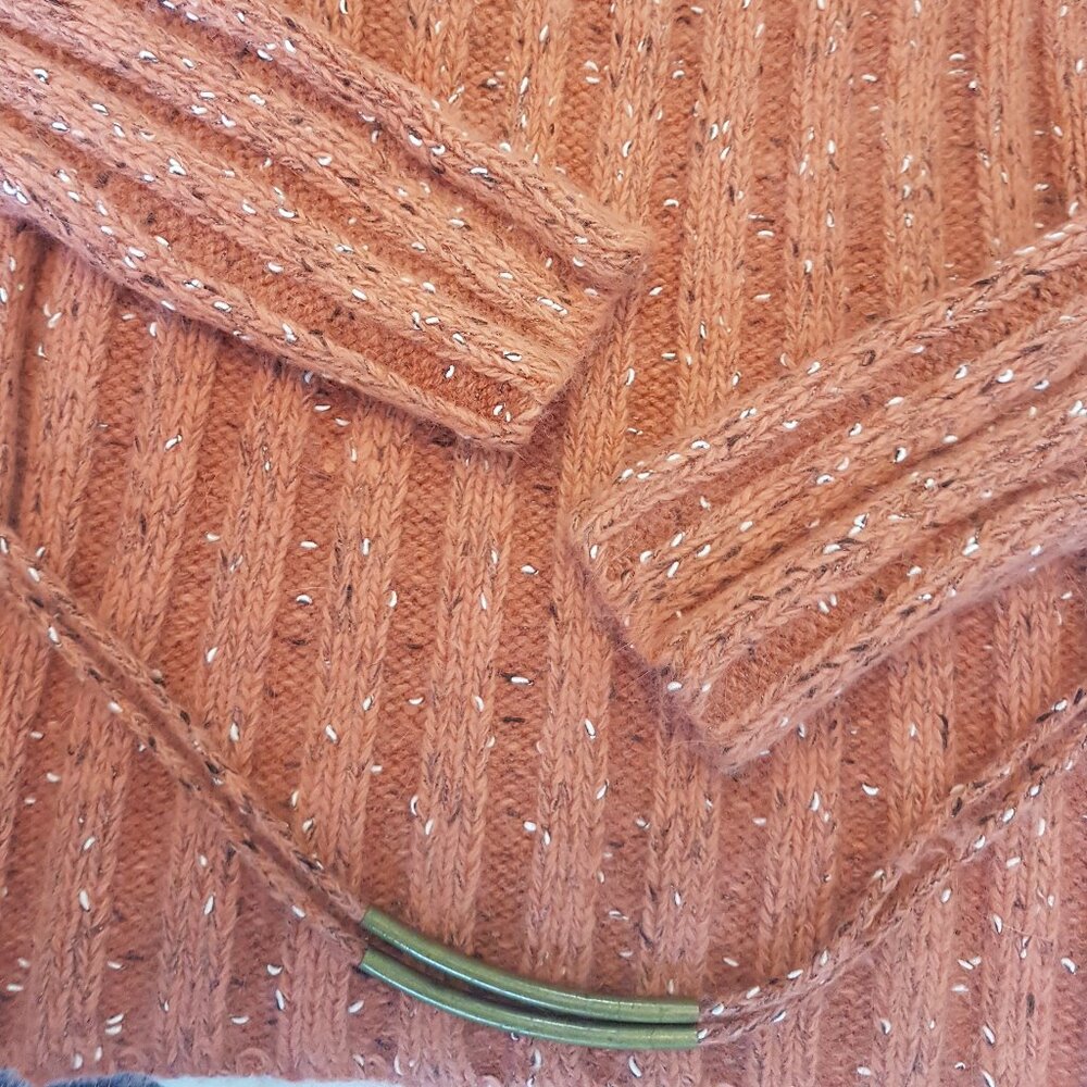 Angora wool turtleneck sweater